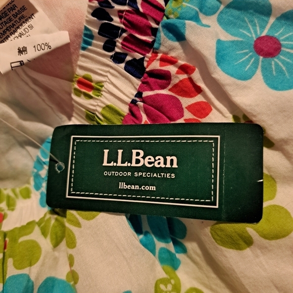 L.L. Bean girls size 4 floral lined skirt - Picture 5 of 5